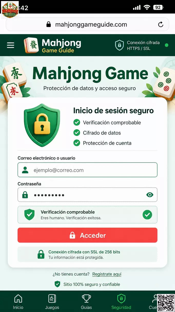 Seguridad de Datos de Mahjong Game